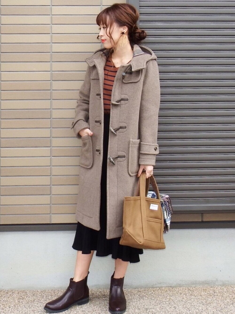 LONDON TRADITIONロンドントラディション　裏地別注 ロングダッフル LONDON TRADITION (ロンドントラディション) ダッフルコート ロング
