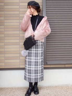 miho🅰ニコさん（レディース・165cm）の冬コーディネート