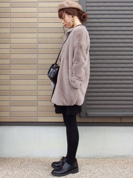 miho🅰ニコさん（レディース・165cm）の冬コーディネート