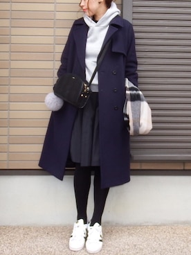 miho🅰ニコさん（レディース・165cm）の冬コーディネート