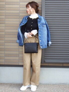 miho🅰ニコさん（レディース・165cm）の冬コーディネート