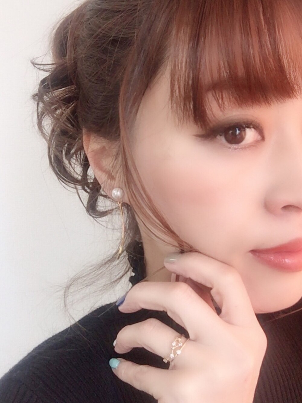「アダルトおカワたん部、アクセサリー、マグネットピアス、リング、PR、florist、lily of the valley」｜「lily of the valleyの4種展開　マグネットピアスシリーズ(マグネットイヤリング)（イヤリング、その他）」を使った、miho🅰ニコさん（レディース・165cm）の冬コーディネートの1枚目の写真