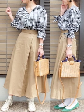 「Daniel Wellington（ダニエルウェリントン）の販売終了 クラシックペティット ボンダイ 32mm（アナログ腕時計）」を使った、miho🅰ニコさん（レディース・165cm）の春コーディネート