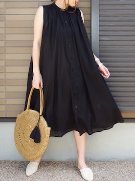 「Daniel Wellington（ダニエルウェリントン）の販売終了 クラシックペティット ボンダイ 32mm（アナログ腕時計）」を使った、miho🅰ニコさん（レディース・165cm）の春コーディネート