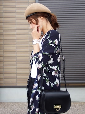 「Daniel Wellington（ダニエルウェリントン）の販売終了 クラシックペティット ボンダイ 32mm（アナログ腕時計）」を使った、miho🅰ニコさん（レディース・165cm）の夏コーディネート