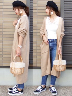 「GRL（グレイル）のアイテム（リング）」を使った、miho🅰ニコさん（レディース・165cm）の夏コーディネート