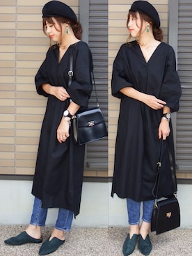 「florist」｜「アイテム（ハンチング/ベレー帽）」を使った、miho🅰ニコさん（レディース・165cm）の秋コーディネート