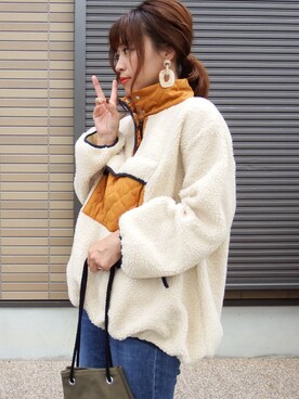 「haco!（ハコ）のアイテム（その他アウター）」を使った、miho🅰ニコさん（レディース・165cm）の秋コーディネート