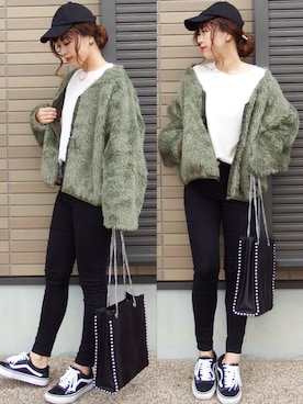「haco!（ハコ）のアイテム（ブルゾン）」を使った、miho🅰ニコさん（レディース・165cm）の秋コーディネート