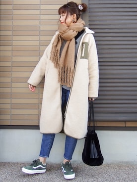 「Hime.」｜miho🅰ニコさん（レディース・165cm）の冬コーディネート