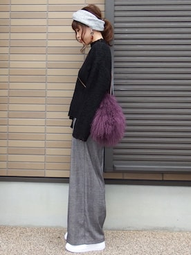 miho🅰ニコさん（レディース・165cm）の冬コーディネート