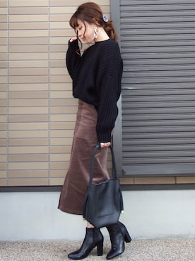 「Hime.」｜miho🅰ニコさん（レディース・165cm）の冬コーディネート