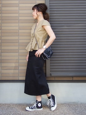 miho🅰ニコさん(レディース・165cm)の春コーディネート