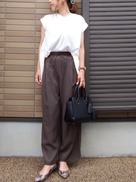 「ゴールディ」｜miho🅰ニコさん（レディース・165cm）の夏コーディネート