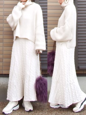 「NIKE（ナイキ）のナイキ エア マックス 95 プレミアム コントラスト ウィメンズシューズ / NIKE AIR MAX 95 PREMIUM CONTRAST（スニーカー）」を使った、miho🅰ニコさん（レディース・165cm）の冬コーディネート