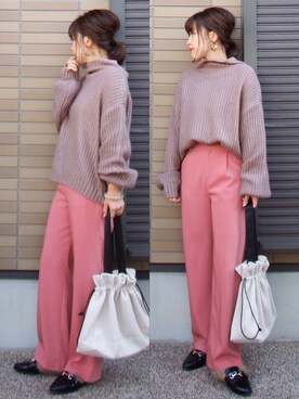 「リエディ(Re:EDIT)」｜miho🅰ニコさん（レディース・165cm）の冬コーディネート