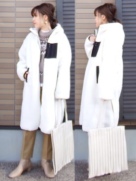 miho🅰ニコさん（レディース・165cm）の冬コーディネート