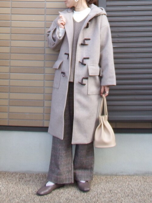 Miho ニコさんのダッフルコートを使ったコーディネート Zozotown