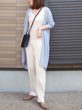 「リエディ」｜「アイテム（スリッポン）」を使った、miho🅰ニコさん（レディース・165cm）の春コーディネート