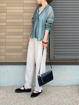 「AmbreNeige」｜「アイテム（その他シューズ）」を使った、miho🅰ニコさん（レディース・165cm）の春コーディネート