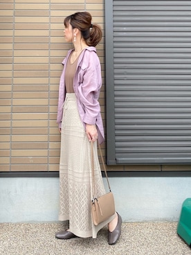 miho🅰ニコさん（レディース・165cm）の春コーディネート