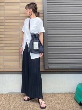 「プレゼント企画」｜miho🅰ニコさん（レディース・165cm）の夏コーディネート