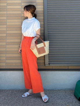 「LIAN」｜miho🅰ニコさん（レディース・165cm）の夏コーディネート