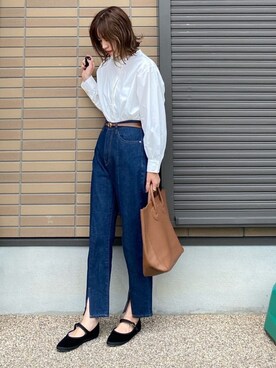 「w closet」｜「アイテム（その他シューズ）」を使った、miho🅰ニコさん（レディース・165cm）の秋コーディネート