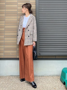 「Hoochie Coochie（フーチークーチー）のアイテム」を使った、miho🅰ニコさん（レディース・165cm）の秋コーディネート