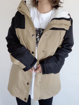 「STARTING OVER」｜「アイテム（マウンテンパーカー）」を使った、miho🅰ニコさん（レディース・165cm）の秋コーディネート