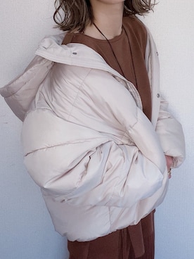 「ミーア」｜「アイテム（ジャケット/アウター）」を使った、miho🅰ニコさん（レディース・165cm）の秋コーディネート