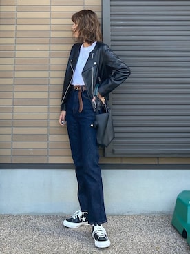 miho🅰ニコさん（レディース・165cm）の冬コーディネート