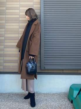 「Cheri（シェリ）のアイテム（ジャケット/アウター）」を使った、miho🅰ニコさん（レディース・165cm）の冬コーディネート