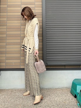 miho🅰ニコさん（レディース・165cm）の冬コーディネート