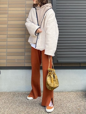 「miteガール」｜miho🅰ニコさん（レディース・165cm）の冬コーディネート