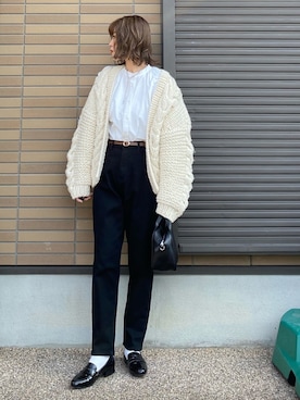 「ALLUMER（アリュメール）のアイテム」を使った、miho🅰ニコさん（レディース・165cm）の冬コーディネート