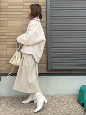 「miteガール」｜miho🅰ニコさん（レディース・165cm）の冬コーディネート