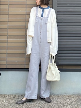「reca（レカ）のアイテム（オールインワン・サロペット）」を使った、miho🅰ニコさん（レディース・165cm）の春コーディネート