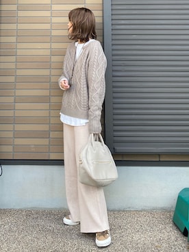 miho🅰ニコさん（レディース・165cm）の春コーディネート