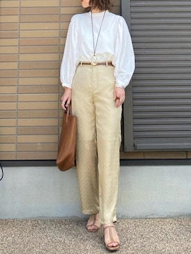 「SENSE OF PLACE by URBAN RESEAR」｜「アイテム（アクセサリー）」を使った、miho🅰ニコさん（レディース・165cm）の春コーディネート