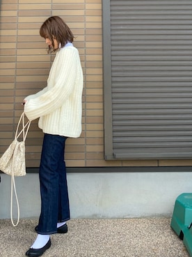 「marle（マルレ）のアイテム」を使った、miho🅰ニコさん（レディース・165cm）の春コーディネート