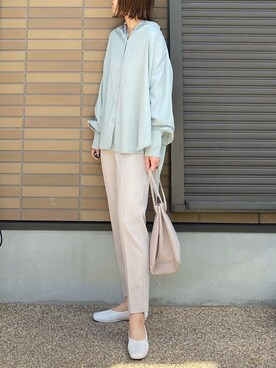 「La-gemme」｜「アイテム（パンツ）」を使った、miho🅰ニコさん（レディース・165cm）の春コーディネート
