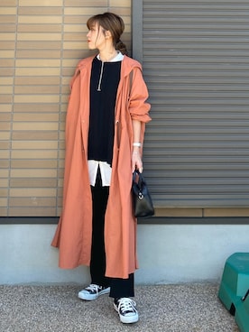 「MK MICHEL KLEIN（エムケーミッシェルクラン）のアイテム（その他アウター）」を使った、miho🅰ニコさん（レディース・165cm）の春コーディネート