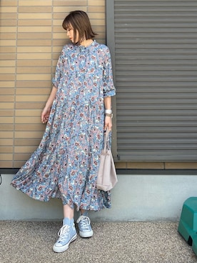 「SLOBE IENA（スローブイエナ）の【CONVERSE / コンバース】 ALL STAR PET-CANVAS HIスニーカー◆（スニーカー）」を使った、miho🅰ニコさん（レディース・165cm）の春コーディネート