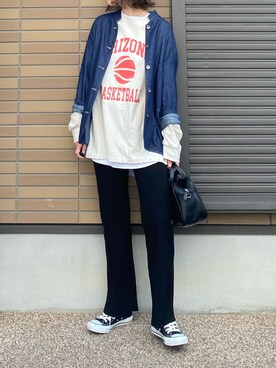 miho🅰ニコさん（レディース・165cm）の春コーディネート