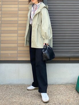 「ペイント」｜「アイテム（ジャケット/アウター）」を使った、miho🅰ニコさん（レディース・165cm）の春コーディネート