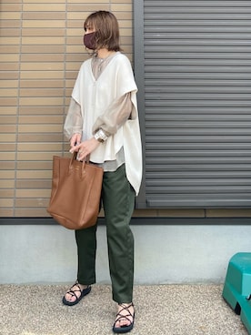 「ALLUMER（アリュメール）のアイテム」を使った、miho🅰ニコさん（レディース・165cm）の春コーディネート