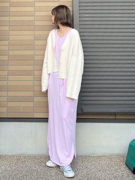 「UNIQLO U」｜miho🅰ニコさん（レディース・165cm）の春コーディネート