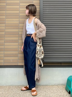 「Lepidos（レピドス）のアイテム」を使った、miho🅰ニコさん（レディース・165cm）の夏コーディネート