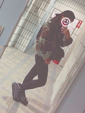 「カモフラージュ柄」｜ま。さん（レディース・153cm）の秋コーディネート